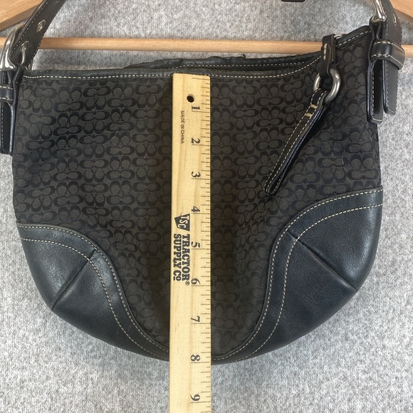 Vtg Coach Demi baguette fair condition monogram canvas Y2K mini bag logo 1460 - Picture 5 of 14